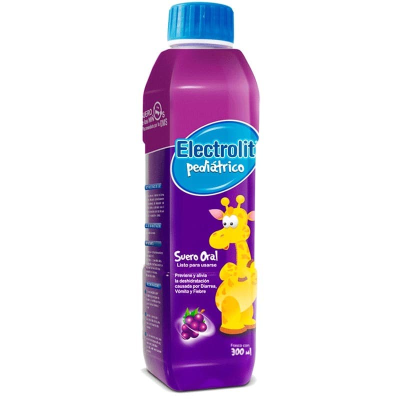 Electrolit Pediátrico Electrolitos Orales Sol. Sab. Uva 300 Ml.