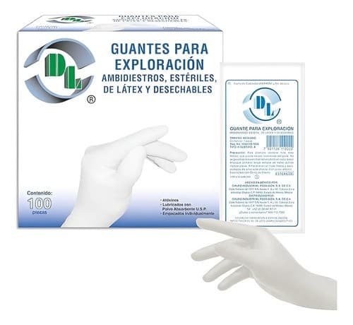 Guante Látex Exploración Estéril (dl) Chico C/1 Pza.