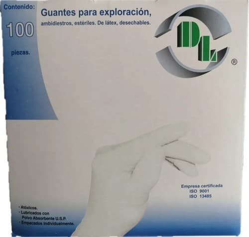 Guante Látex Exploración Estéril (dl) Grande C/1 Pza.