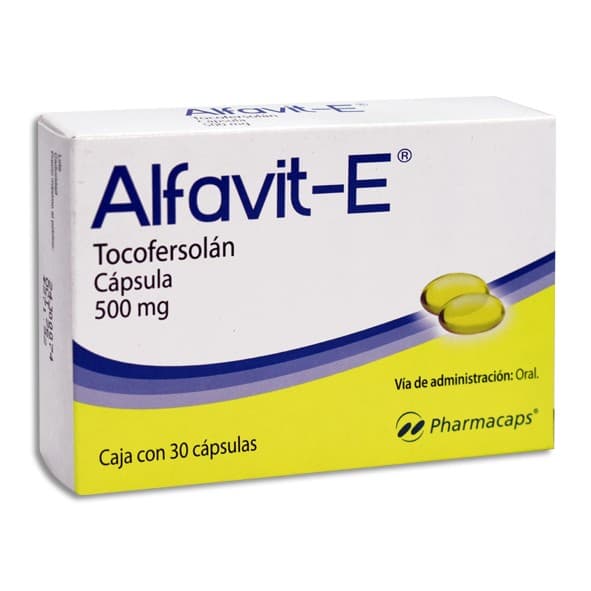 Alfavit-e C/30 Caps. 500 Mg.
