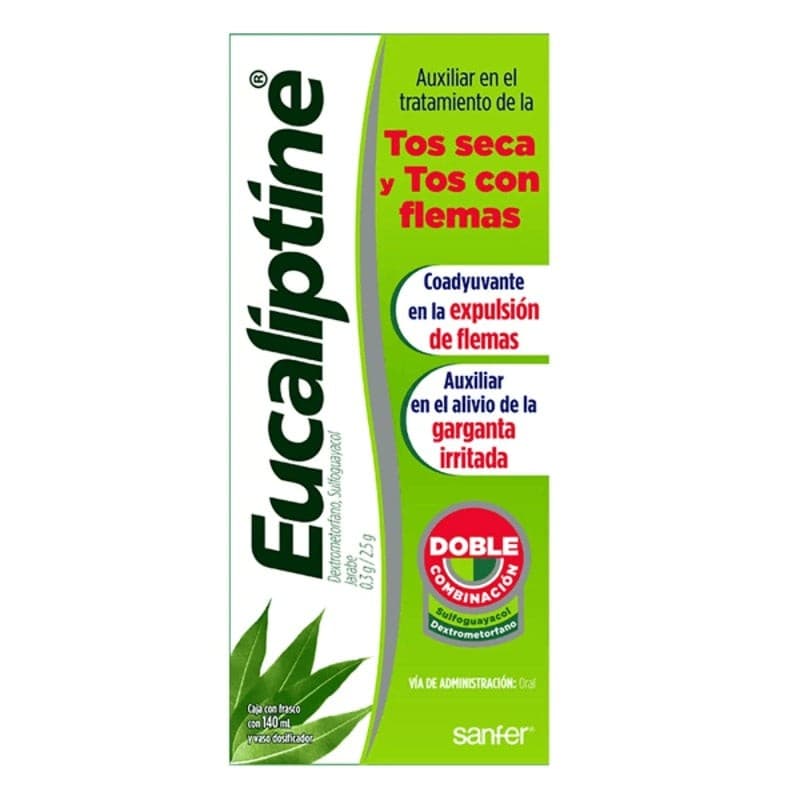Eucaliptine Jarabe Fco. 140 Ml. 0.3-2.5 G/100 Ml.