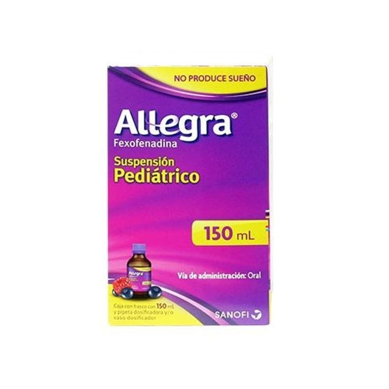 Allegra Susp. Pediátrico Fco. 150 Ml. 6 Mg/1 Ml.