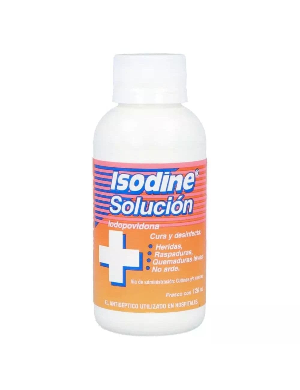 Isodine Solución Antiséptica Tópica Fco. 120 Ml. 10 G/100 Ml.