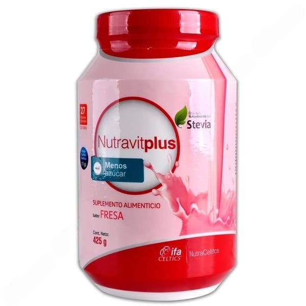 Nutravitplus Sabor Fresa Fco/polvo 425 G.