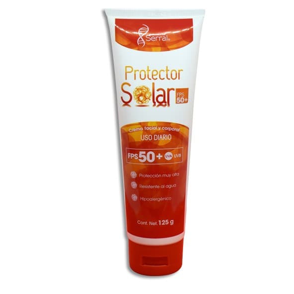Protector Solar (serral) Fps 50+ Crema Facial y Corporal Tubo C/125 G.