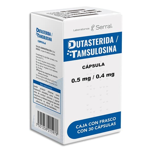 Dutasterida/tamsulosina (serral) C/30 Caps. 0.5/0.4 Mg.
