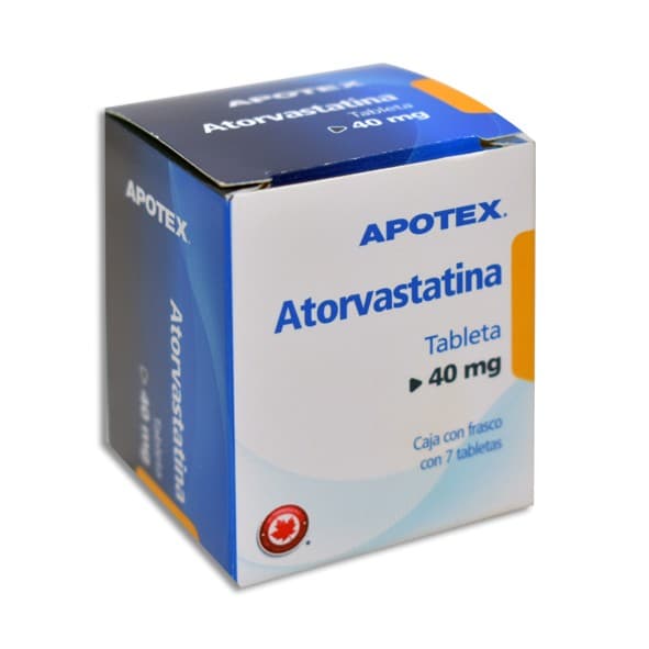 Atorvastatina (apotex) C/ 7 Tabs. 40 Mg.