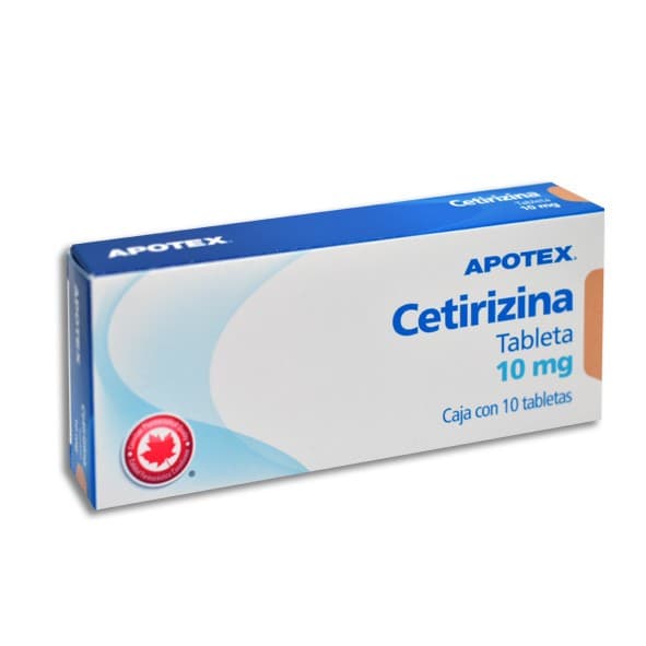 Cetirizina (apotex) C/10 Tabs. 10 Mg.