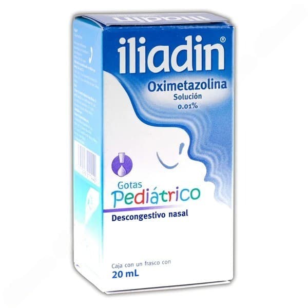 Iliadin Sol. Nasal Gotas Pediátrico 0.01% Fco. C/20 Ml.