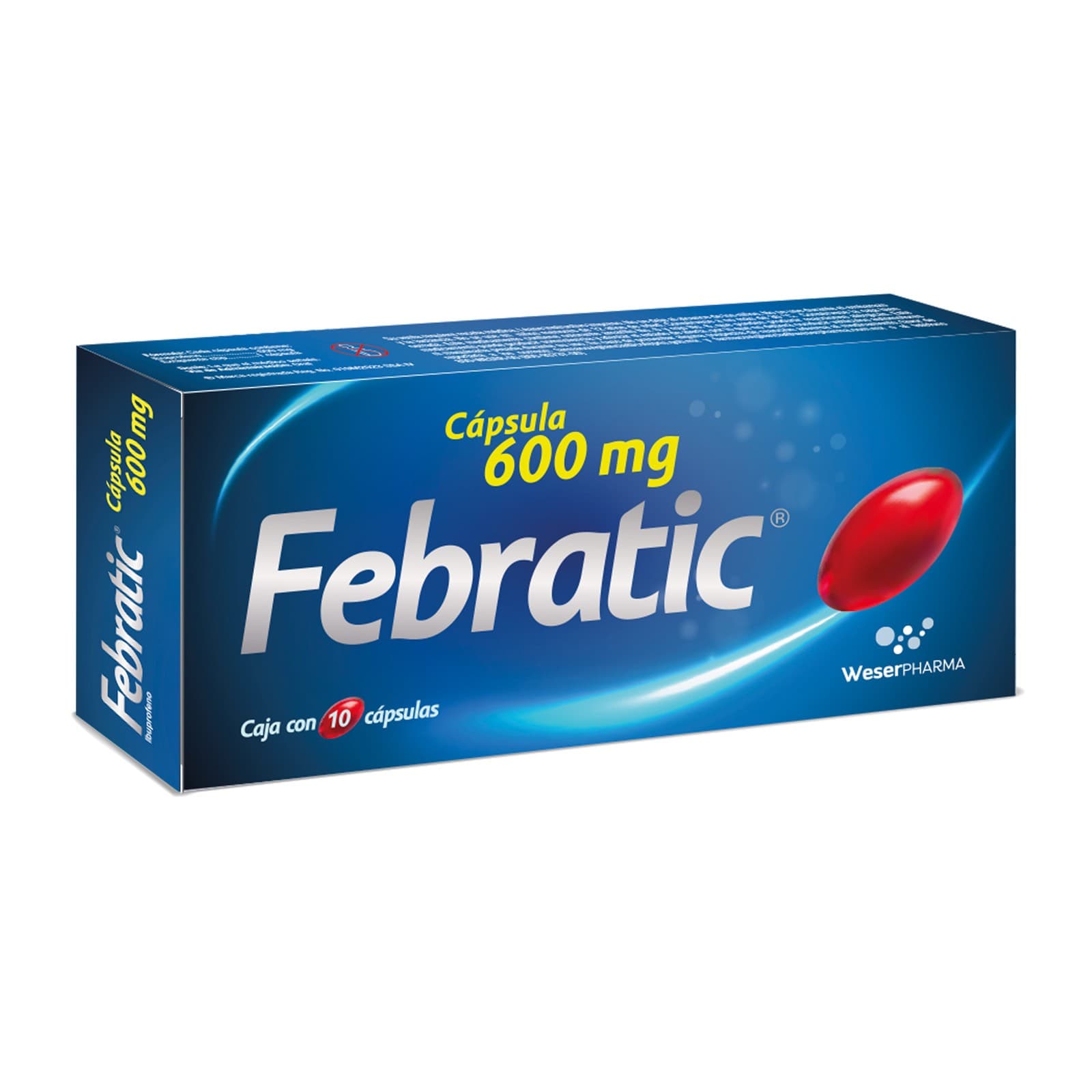 Febratic C/10 Caps. 600 Mg.
