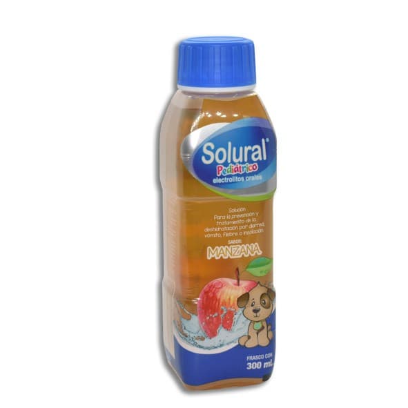Solural Pediátrico Electrolitos Orales Sol. Sab. Manzana 300 Ml.