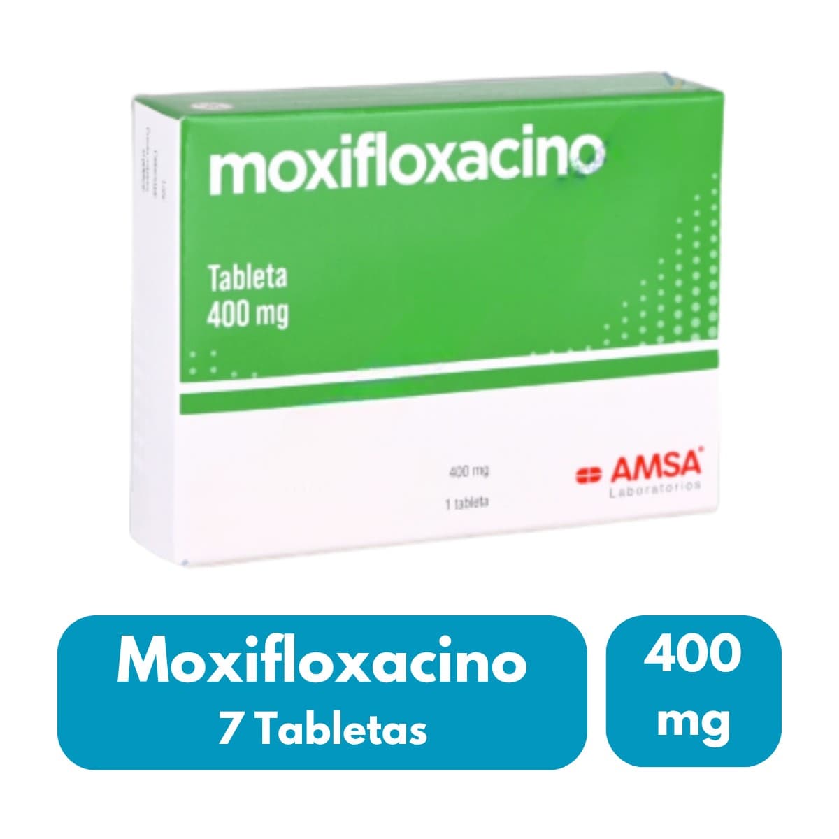 Moxifloxacino (amsa) C/7 Tabs. 400 Mg.