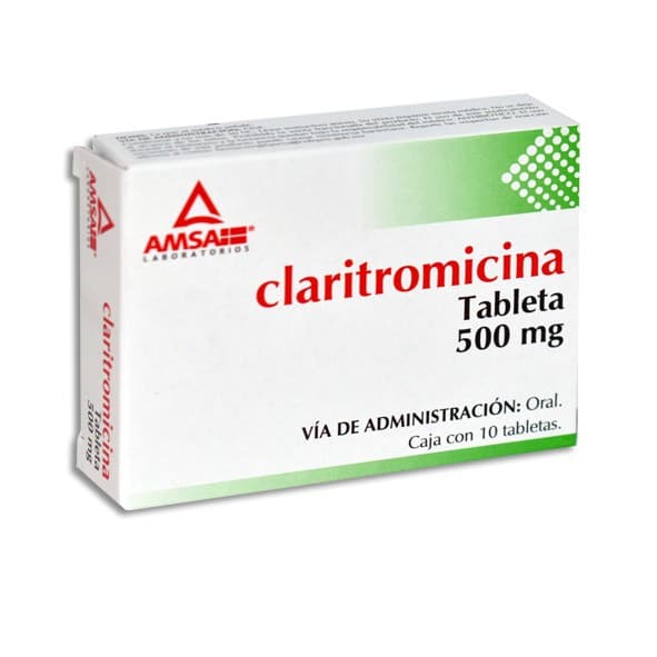 Claritromicina (amsa) C/10 Tabs. 500 Mg.