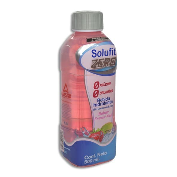 Solufit Zero Bebida Hidratante Sabor Fresa-kiwi 500 Ml.
