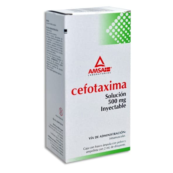 Cefotaxima (amsa) I.m. Sol. Iny. C/1 Fco. Amp. 500 Mg/2 Ml.