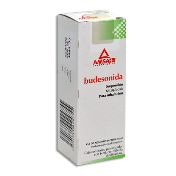 Budesonida (amsa) Susp. Nasal P/inhaln. Fco. 6 Ml. C/120 Dosis 64 Mcg.