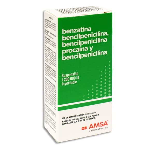 Benzatina Bpna/bpna.proc./bpna. (amsa) Susp. Iny. C/1 Fco. Amp. 1´200m Ui/3 Ml.