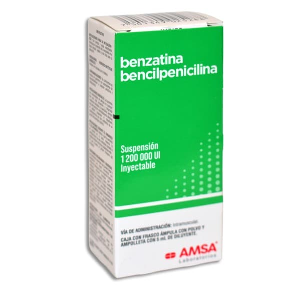 Benzatina Bencilpenicilina (amsa) Susp. Iny. C/1 Fco. Amp. 1´200,000 Ui/5 Ml.