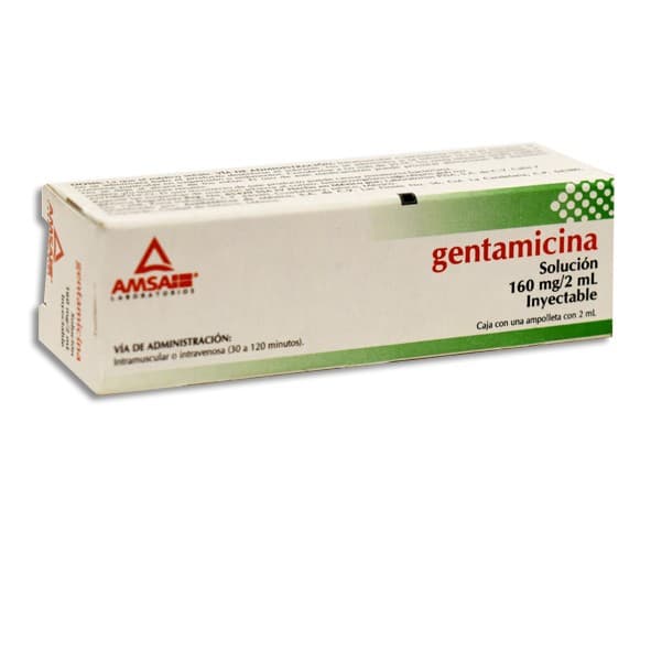 Gentamicina (amsa) Sol. Iny. C/1 Ampta. 160 Mg/2 Ml.