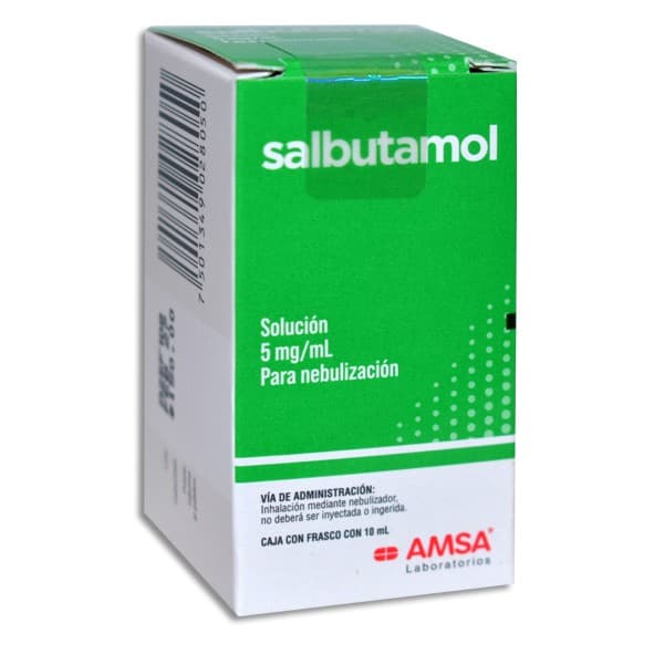Salbutamol (amsa) Sol. P/nebulización Fco. 10 Ml. 5 Mg/1 Ml.