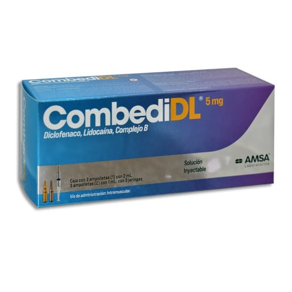 Combedi Dl Sol. Iny. C/3 Dosis 5 Mg/3 Ml. y 3 Jeringas.