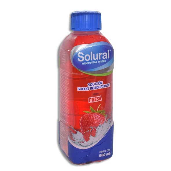 Solural Suero Rehidratante Sabor Fresa 500 Ml.