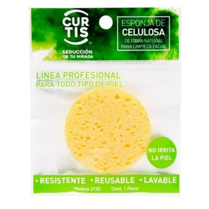 Esponja Facial de Celulosa (curtis) Mod. 315c Bolsa C/1 Pza.