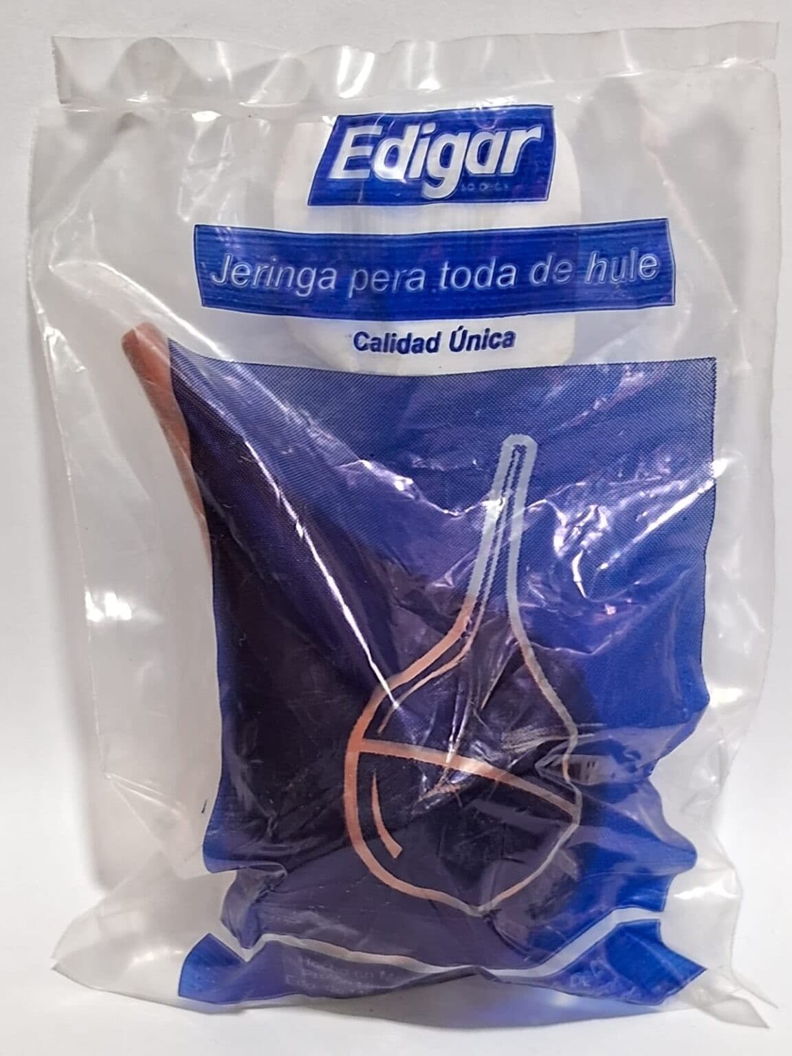 Jeringa Pera de Hule C/canula (edigar) No.4 Bolsa C/1 Pza.