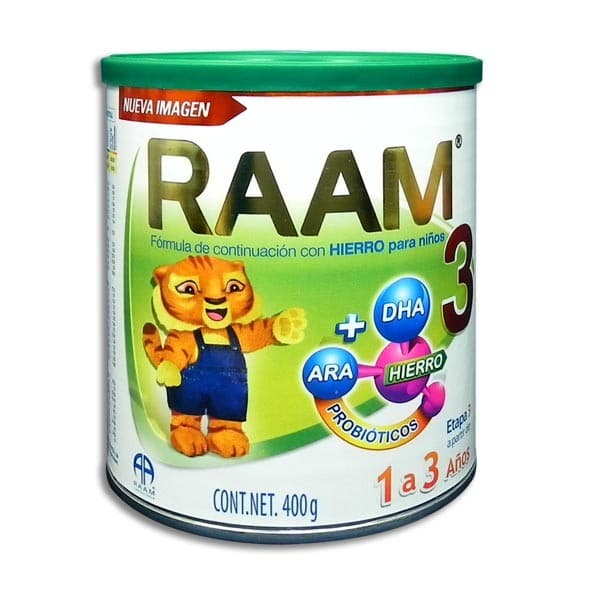 Leche Raam Etapa 3 (1 a 3 Años) Polvo Lata C/400 G.