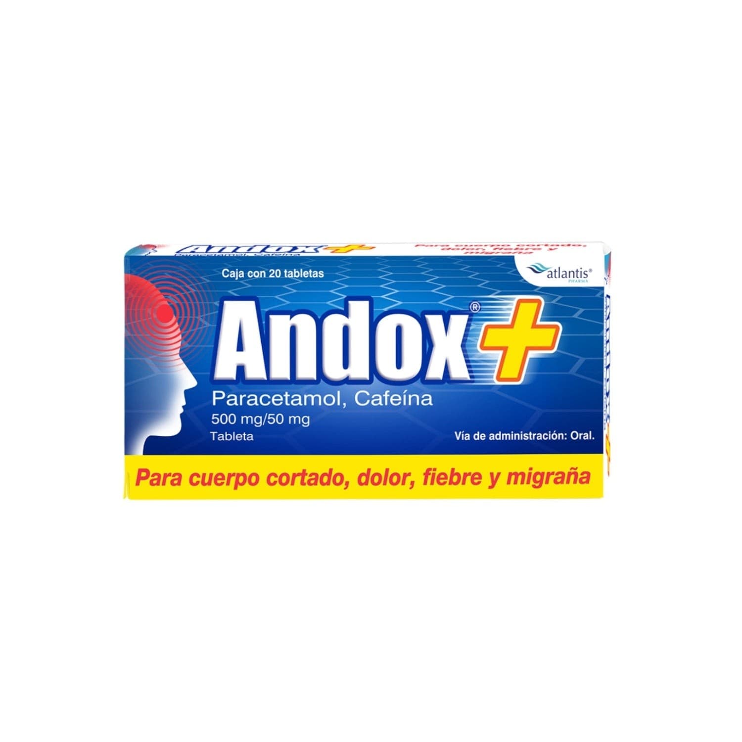 Andox+ C/20 Tabs. 500/50 Mg.