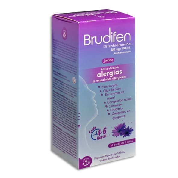 Brudifen Jarabe Fco. 120 Ml. 250 Mg/100 Ml.