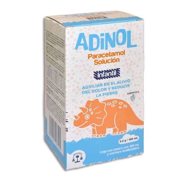 Adinol Sol. Infantil Sab. Uva Fco. 120 Ml. 3.2 G/100 Ml.