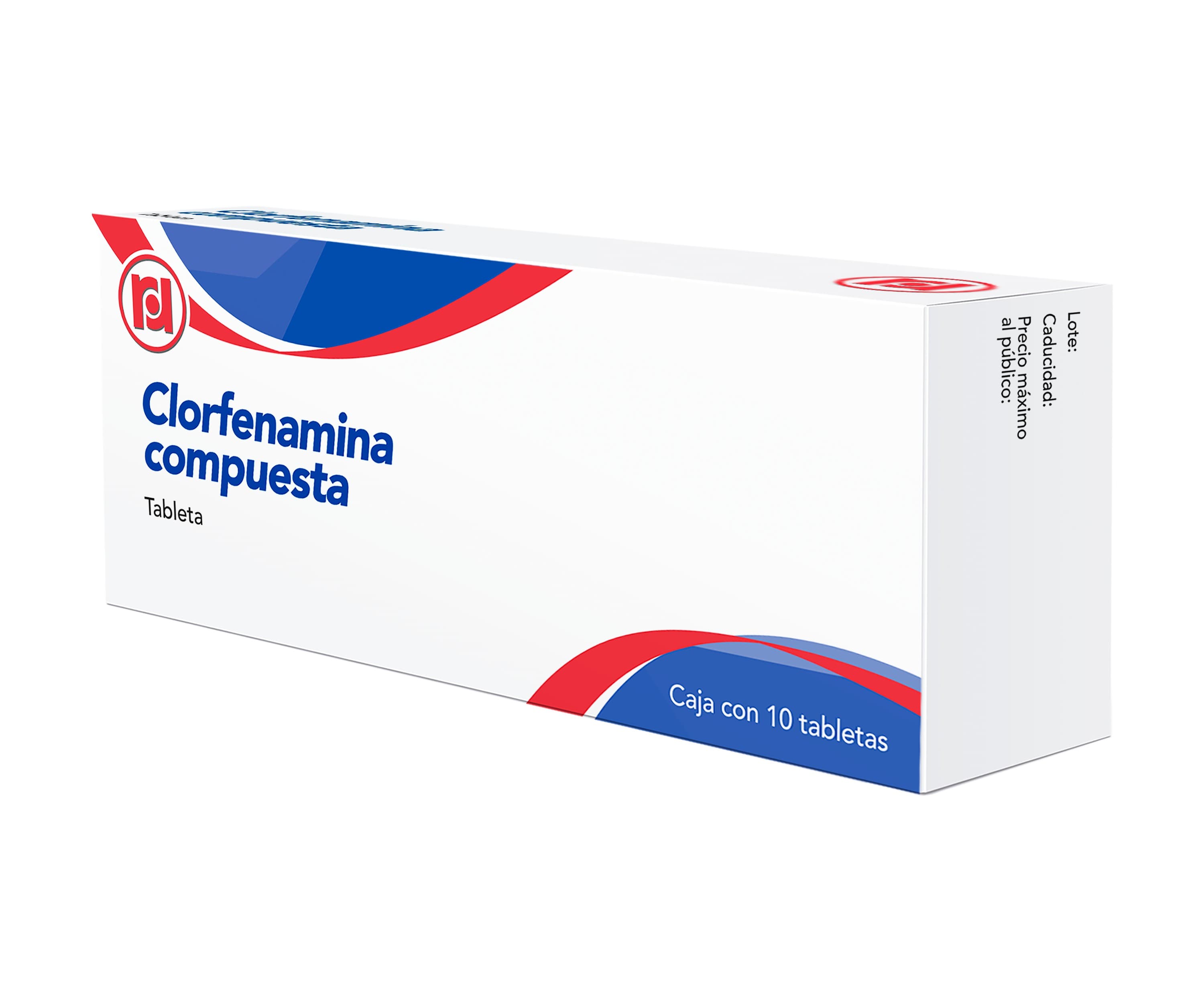 Clorfenamina Compuesta (randall) C/10 Tabs. 500/25/5/4 Mg.