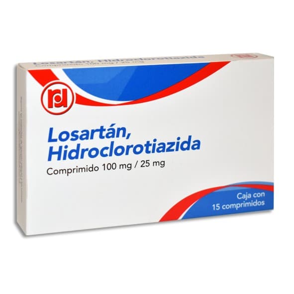 Losartán/hidroclorotiazida (randall) C/15 Comps. 100/25 Mg.