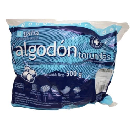 Algodon Torundas (galia) Bolsa C/500 G.