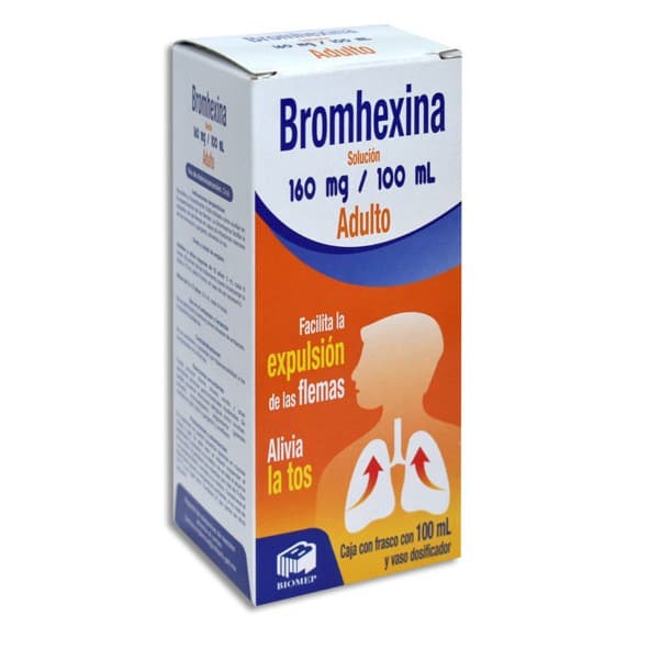 Bromhexina (biomep) Sol. Adulto Fco. 100 Ml. 160 Mg/100 Ml.