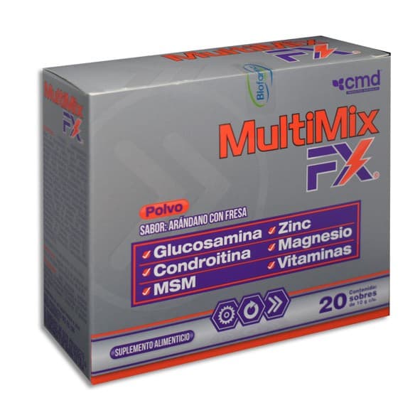Multimix Fx Polvo Sab. Arándano-fresa C/20 Sobres 10 G.