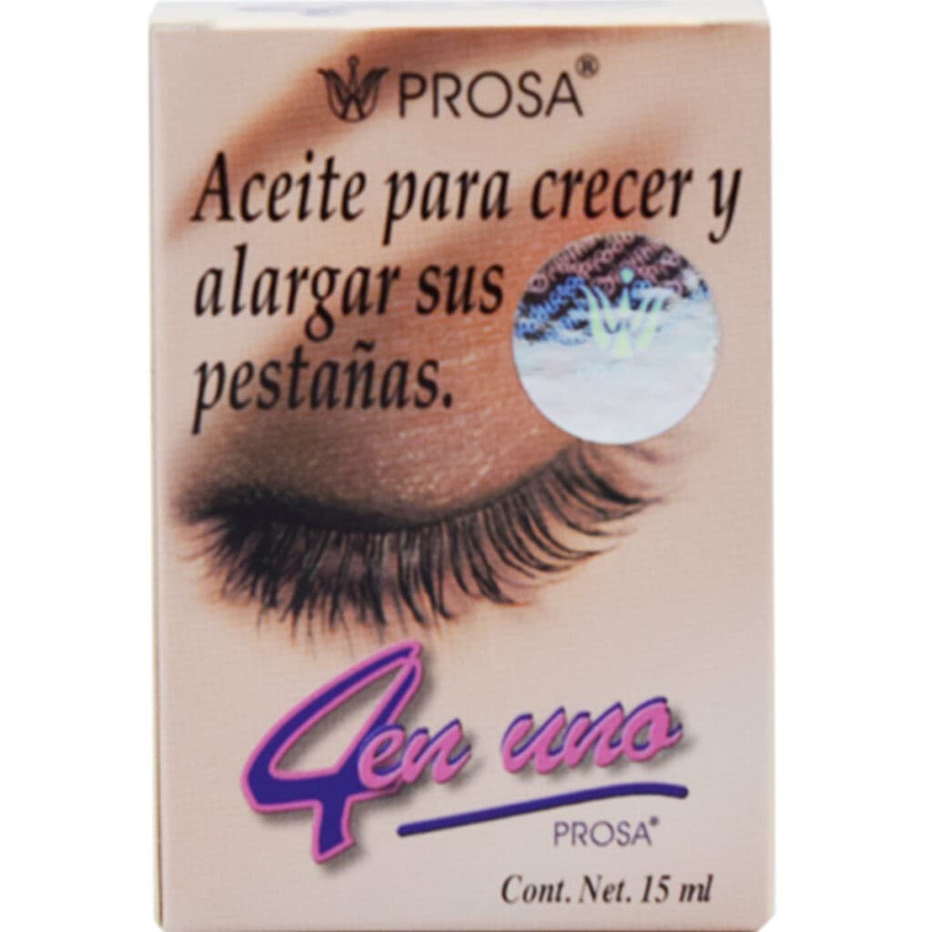 Aceite para Pestañas (prosa) 4 en 1 Fco. C/15 Ml.