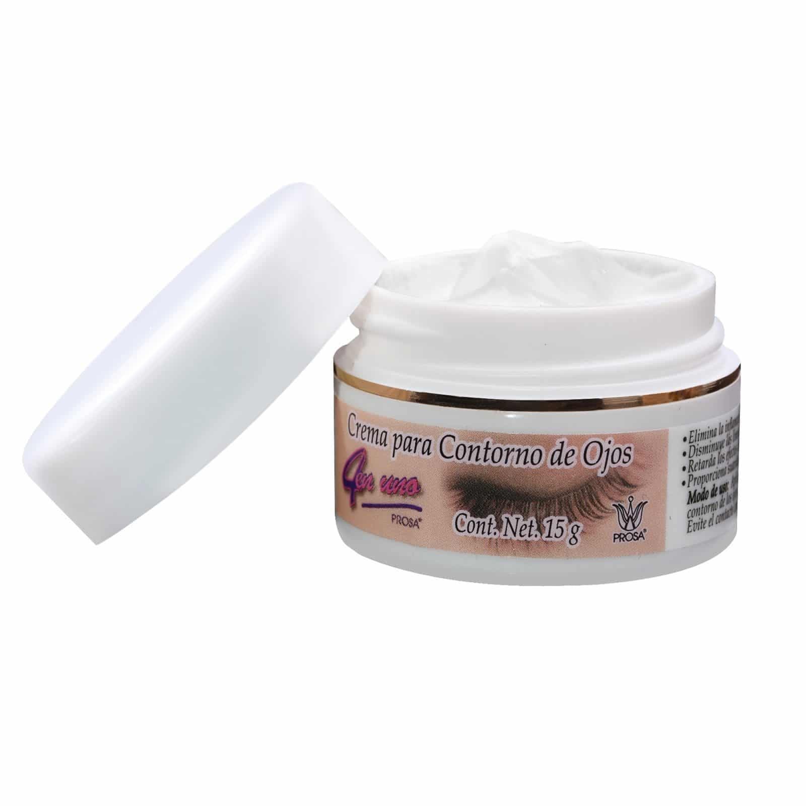 Crema para Contorno de Ojos 4 en Uno Tarro C/15 G.