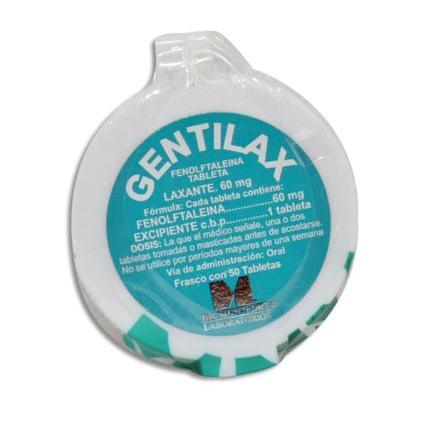 Gentilax Pastillero C/50 Tabs. 60 Mg.