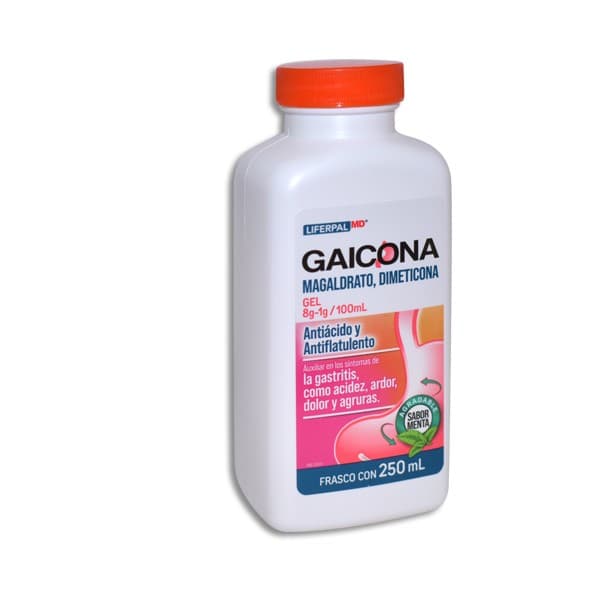 Gaicona Gel Sab. Menta Fco. 250 Ml. 8-1 G/100 Ml.