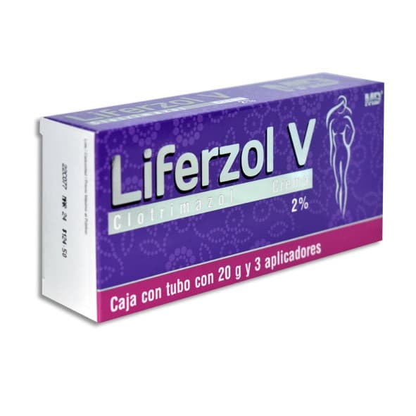 Liferzol-v Crema Vaginal 2% Tubo C/20 G. y 3 Aplics.