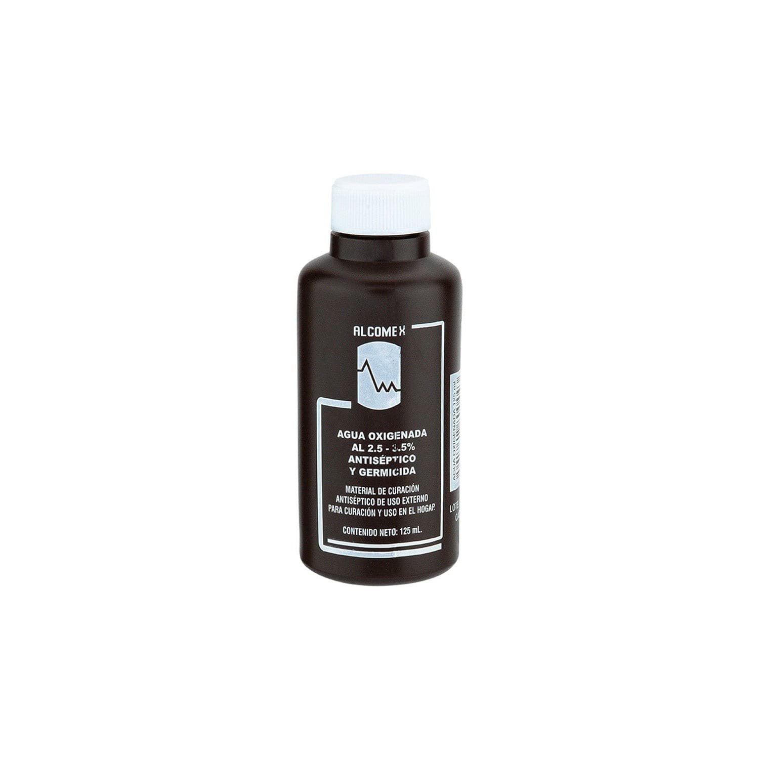 Agua Oxigenada (alcomex) Solución Al 2.5-3.5% Fco. 125 Ml.