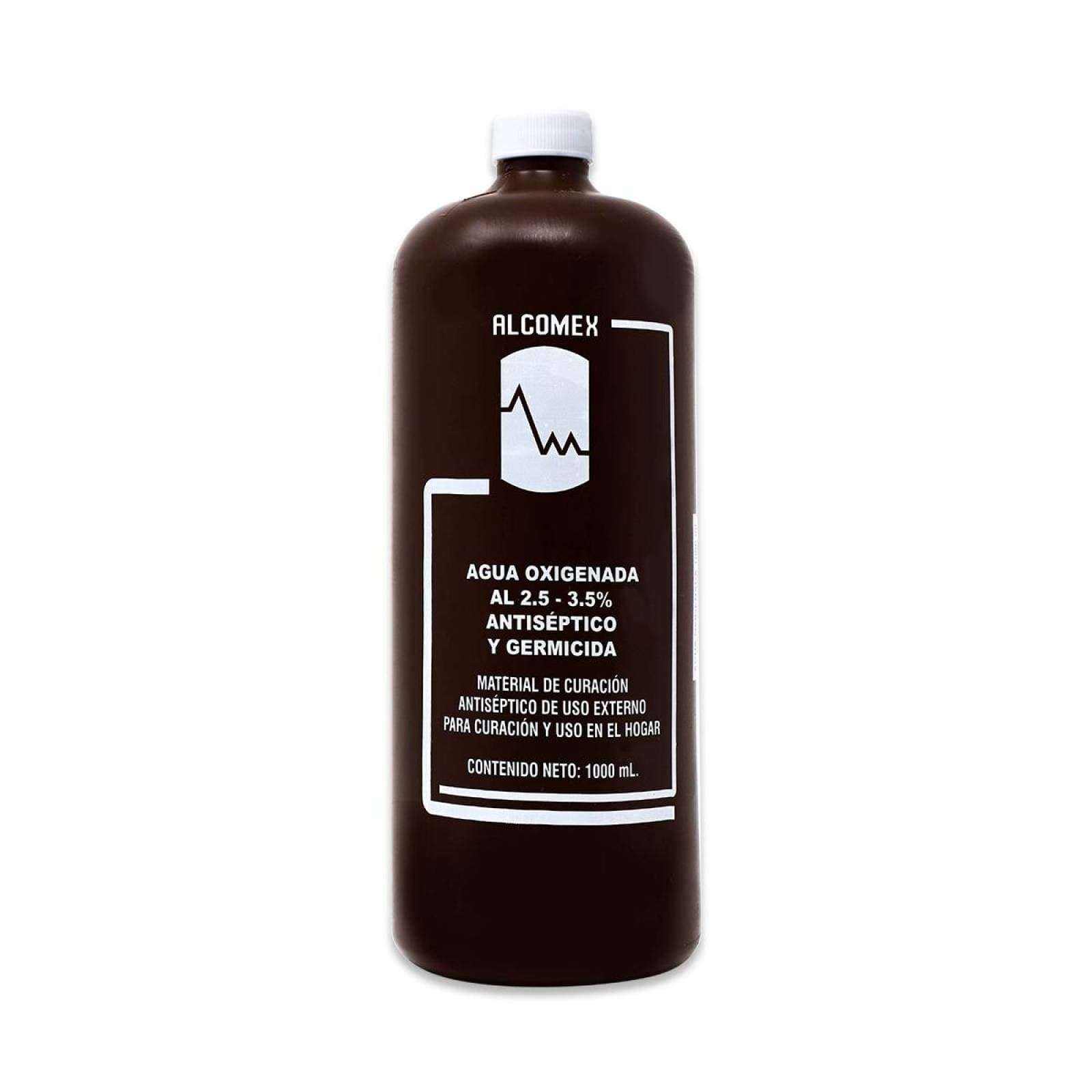 Agua Oxigenada (alcomex) Solución Al 2.5-3.5% Fco. 55 Ml.