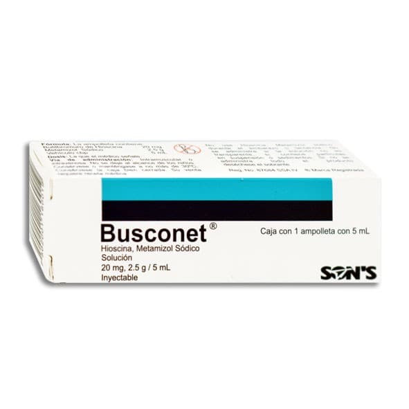 Busconet Sol. Iny. C/1 Ampta. 20 Mg-2.5 G/5 Ml.