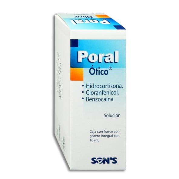 Poral Ótico Sol. Fco. Gotero 10 Ml. 10-25-20 Mg/1 Ml.