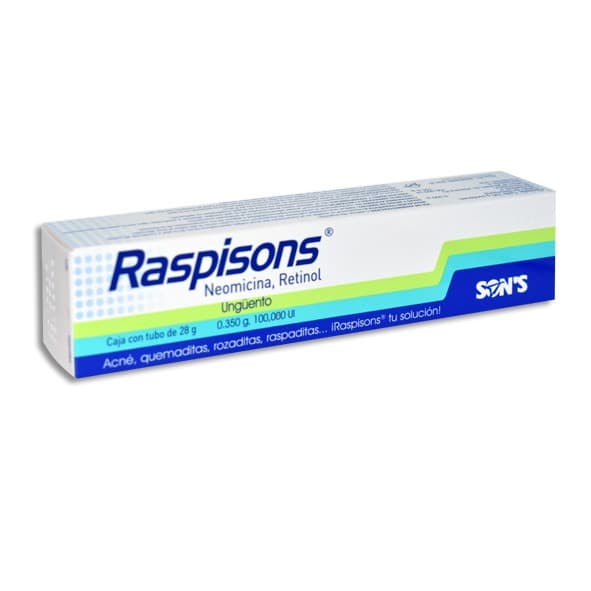 Raspisons Ungüento Tubo C/28 G. 0.350 G-100,000 Ui/100 G.