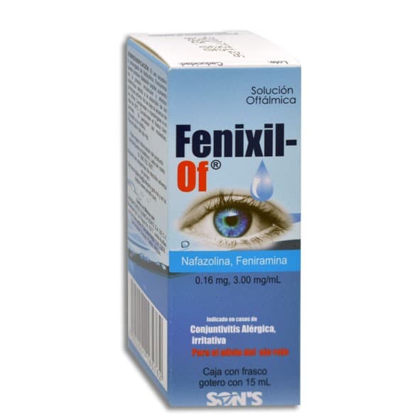 Fenixil-of Sol. Oftálmica Fco. Gotero 15 Ml. 0.16-3.00 Mg/1 Ml.