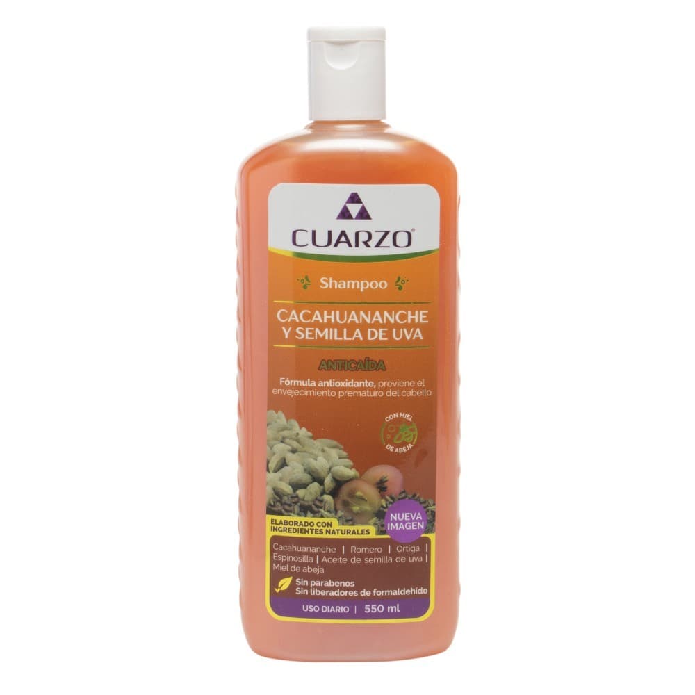 Shampoo Cacahuananche y Semilla de Uva (cuazo) Fco. 550 Ml.