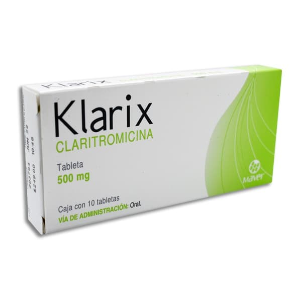Klarix C/10 Tabs. 500 Mg.